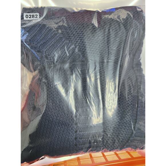 J. McLaughlin Cotton Linen Sweater Cardigan XL Comfort Quiet Luxury Navy Preppy - Picture 13 of 13